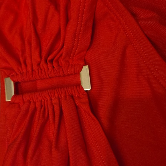 Lilly Pulitzer Red High Wasted Swim Bottoms 12 - Picture 2 of 5